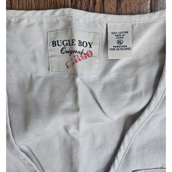 Vintage Bugle Boy Tactical Vest XL Khaki Cargo Photography Art Hunting Tech - Picture 6 of 6